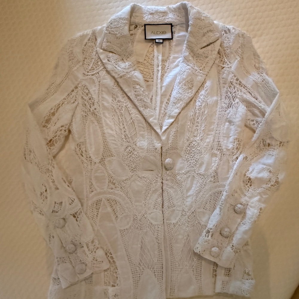 Alexis White Lace Size S Jacket